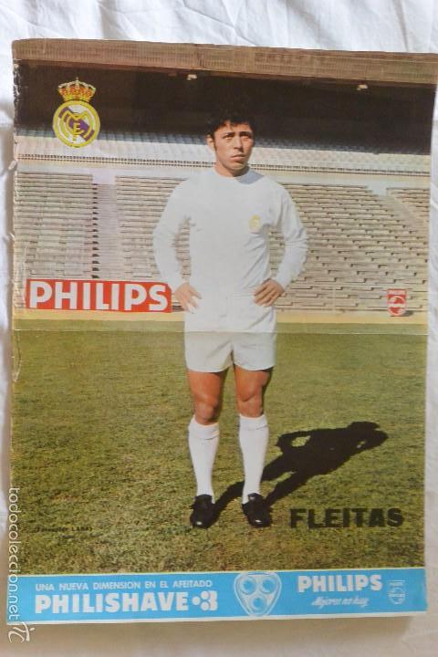 Coleccionismo deportivo: CARTEL LAMINA FUTBOL FLEITAS REAL MADRID