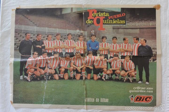 Collectionnisme sportif: POSTER ATH. BILBAO PUBLICIDAD BIC REVISTA PUEBLO