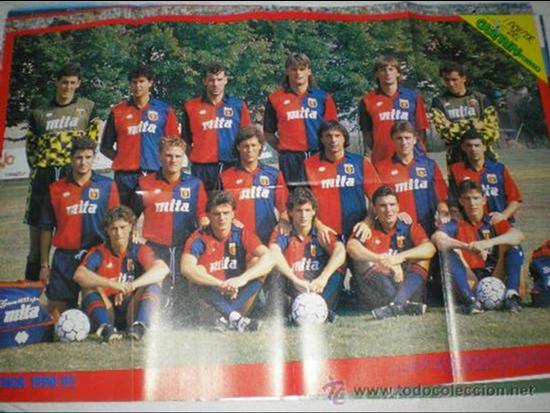 Coleccionismo deportivo: POSTER GENOA 90-91 - Foto 1
