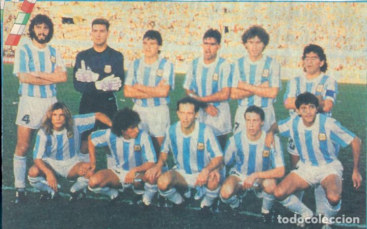 Sammelleidenschaft Sport: SELECCI&Oacute;N DE F&Uacute;TBOL DE ARGENTINA: Recorte de alrededor de 1990