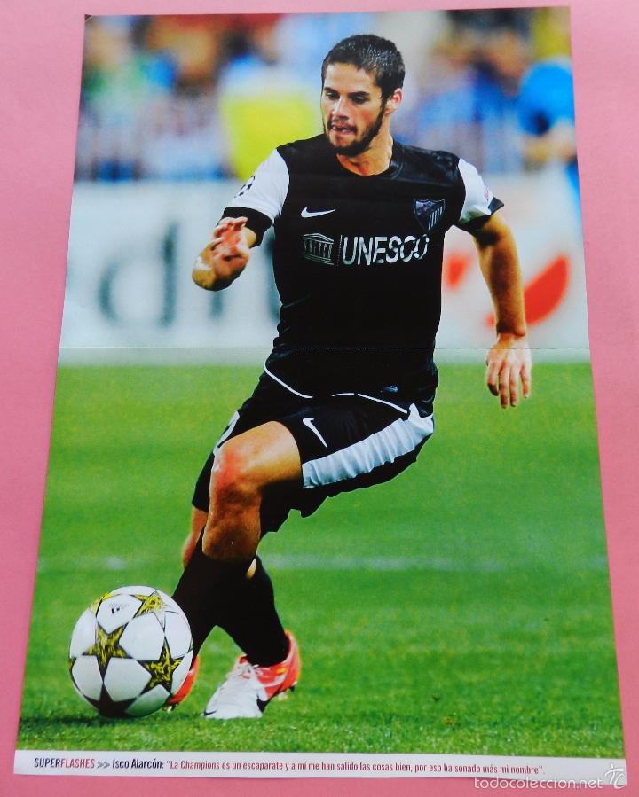 Coleccionismo deportivo: POSTER ISCO ALARCON (MALAGA CF) - CRISTIANO RONALDO (REAL MADRID) 12/13 - FUTBOLISTA LIGA 2012/2013