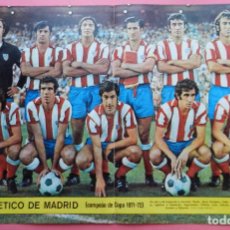 Coleccionismo deportivo: POSTER GRANDE ATLETICO DE MADRID CAMPEON COPA GENERALISIMO 71/72 REVISTA AS COLOR 1971/1972 Nº 59