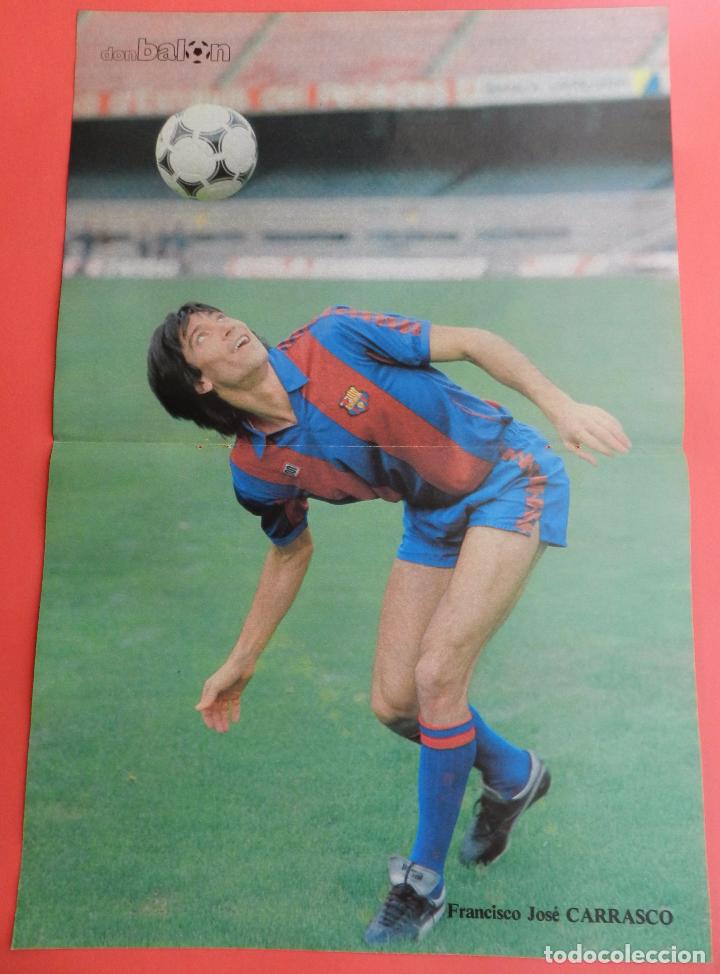 Colecionismo desportivo: POSTER CARRASCO 83/84 FC BARCELONA LIGA TEMPORADA 1983/1984 REVISTA DON BALON BAR&Ccedil;A LOBO