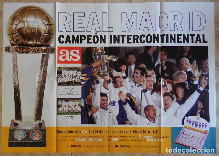 Collezionismo sportivo: POSTER GIGANTE REAL MADRID CAMPEON INTERCONTINENTAL 1998 - DIARIO AS 98