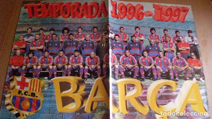 Coleccionismo deportivo: gran p&oacute;ster Bar&ccedil;a 1996 - Foto 1