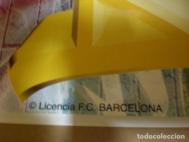 Coleccionismo deportivo: gran p&oacute;ster Bar&ccedil;a 1996 - Foto 2