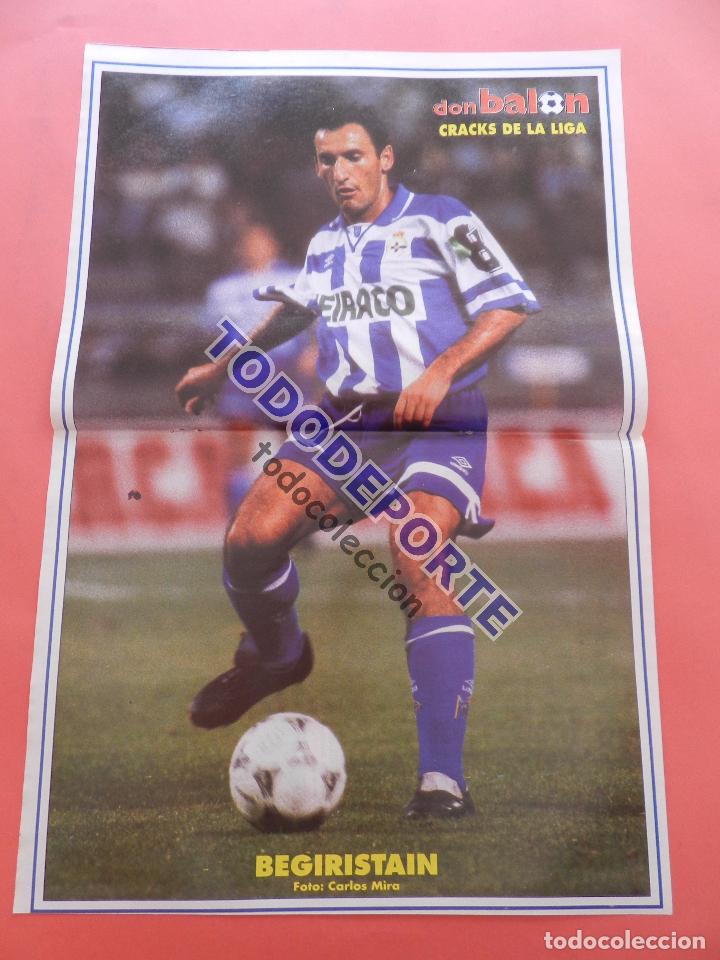 Sammelleidenschaft Sport: POSTER BEGUIRISTAIN (RC DEPORTIVO CORU&Ntilde;A) 95/96 - REVISTA DON BALON LIGA TEMPORADA 1995/1996 FUTBOL