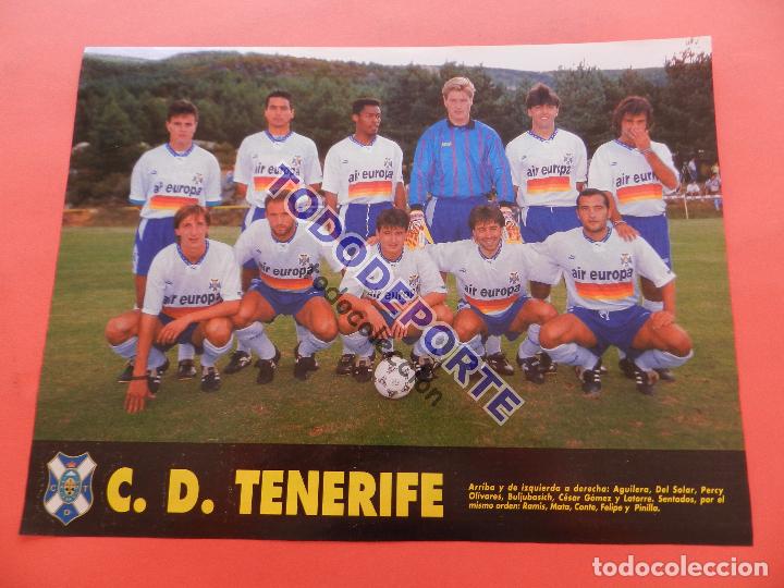 Sammelleidenschaft Sport: MINI POSTER CD TENERIFE 94/95 REVISTA DON BALON PLANTILLA LIGA TEMPORADA 1994/1995 FUTBOL
