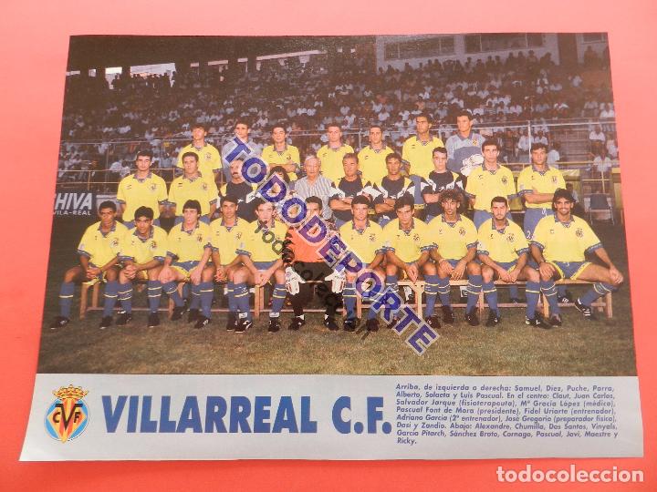 Sammelleidenschaft Sport: MINI POSTER VILLARREAL CF 95/96 REVISTA DON BALON PLANTILLA LIGA TEMPORADA 1995/1996 FUTBOL