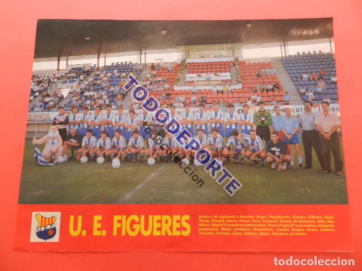 Sammelleidenschaft Sport: MINI POSTER UE FIGUERES 92/93 REVISTA DON BALON PLANTILLA LIGA TEMPORADA 1992/1993 FUTBOL