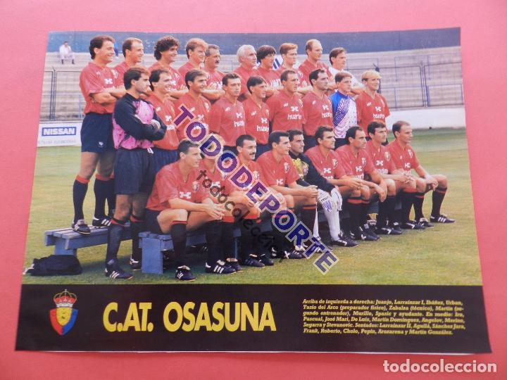 Coleccionismo deportivo: MINI POSTER CA OSASUNA 92/93 REVISTA DON BALON PLANTILLA LIGA TEMPORADA 1992/1993 FUTBOL