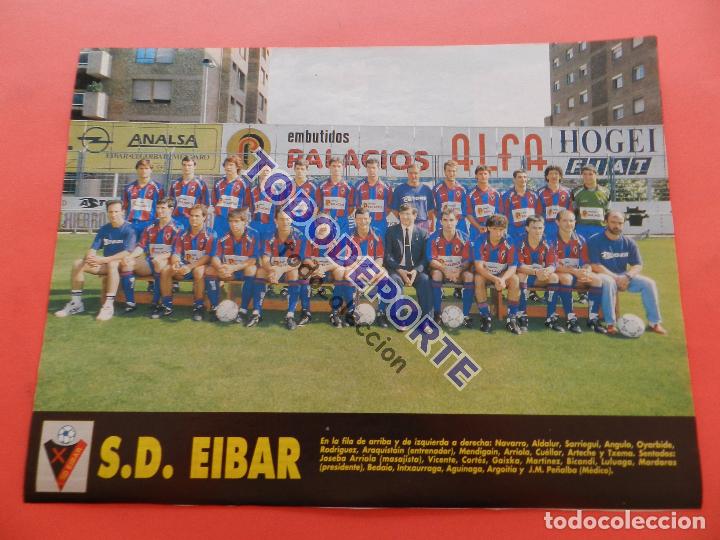 Coleccionismo deportivo: MINI POSTER SD EIBAR 93/94 REVISTA DON BALON PLANTILLA LIGA TEMPORADA 1993/1994 FUTBOL