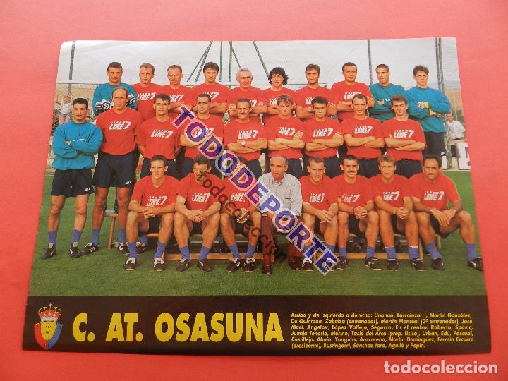Sammelleidenschaft Sport: MINI POSTER CA OSASUNA 93/94 REVISTA DON BALON PLANTILLA LIGA TEMPORADA 1993/1994 FUTBOL