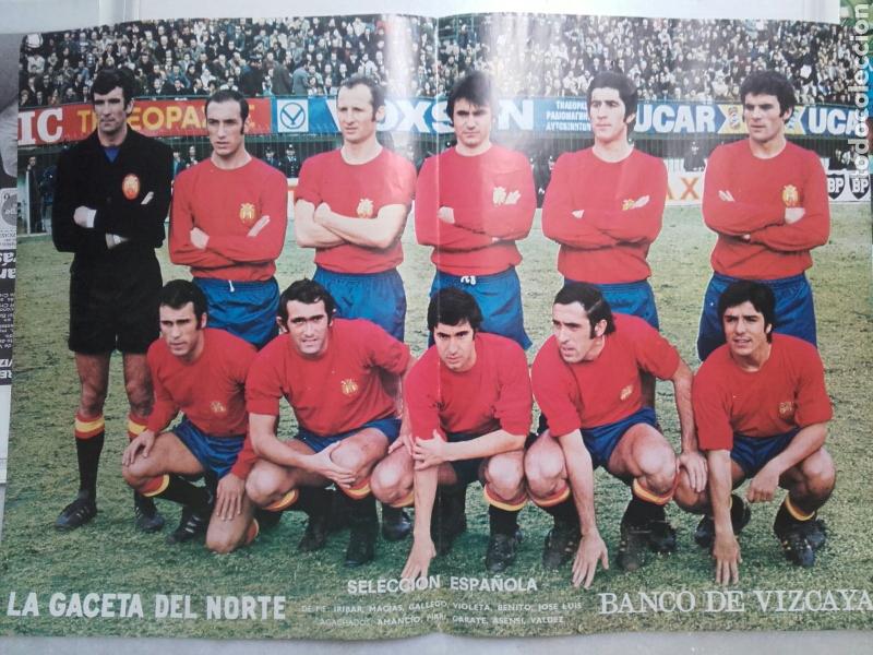 Sammelleidenschaft Sport: CARTEL POSTER. SELECCION ESPA&Ntilde;OLA. LA GACETA DEL NORTE. BANCO DE VIZCAYA. A&Ntilde;OS 70.