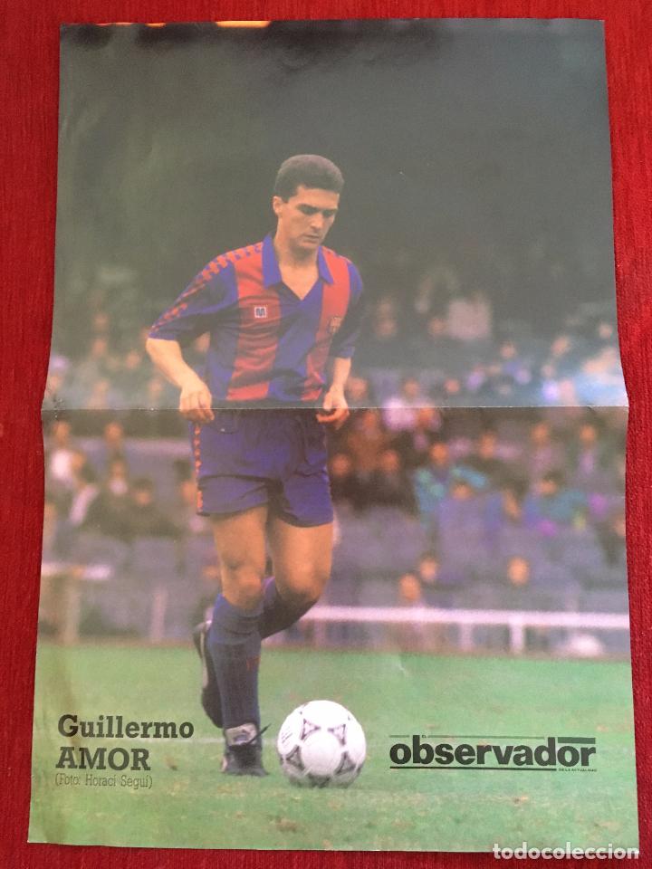 Sammelleidenschaft Sport: CARTEL POSTER BARCELONA GUILLERMO AMOR EL OBSERVADOR TAMA&Ntilde;O 43x29 CM.