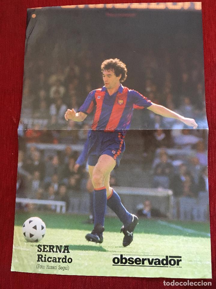 Sammelleidenschaft Sport: CARTEL POSTER BARCELONA RICARDO SERNA EL OBSERVADOR TAMA&Ntilde;O 43x29 CM.