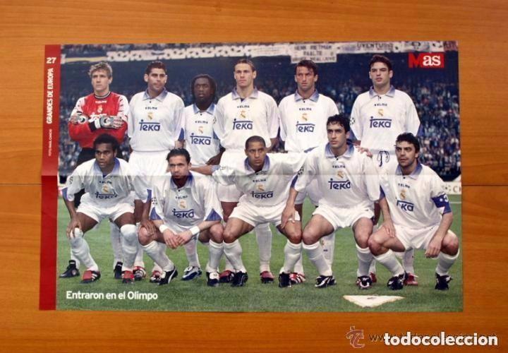 Coleccionismo deportivo: Real Madrid - Equipo que gano la S&eacute;ptima Copa de Europa - P&oacute;ster tama&ntilde;o 37 X 58