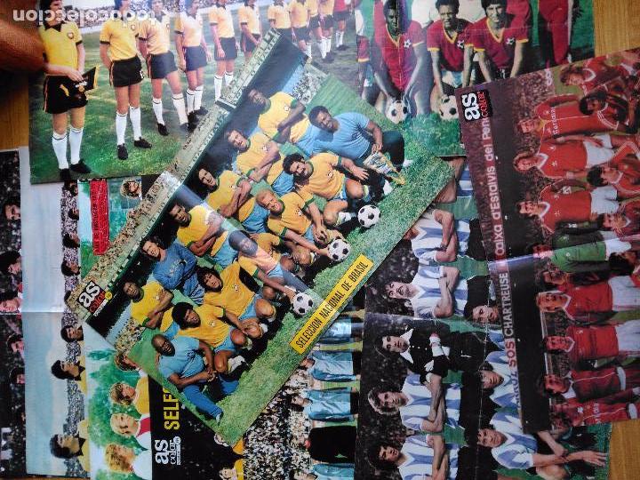 Collectionnisme sportif: LOTE DE 10 POSTER AS DE SELECCIONES DE FUTBOL Y EQUIPOS AJAX DYNAMO NOTTINGHAM A&Ntilde;OS 70 VER INTERIOR