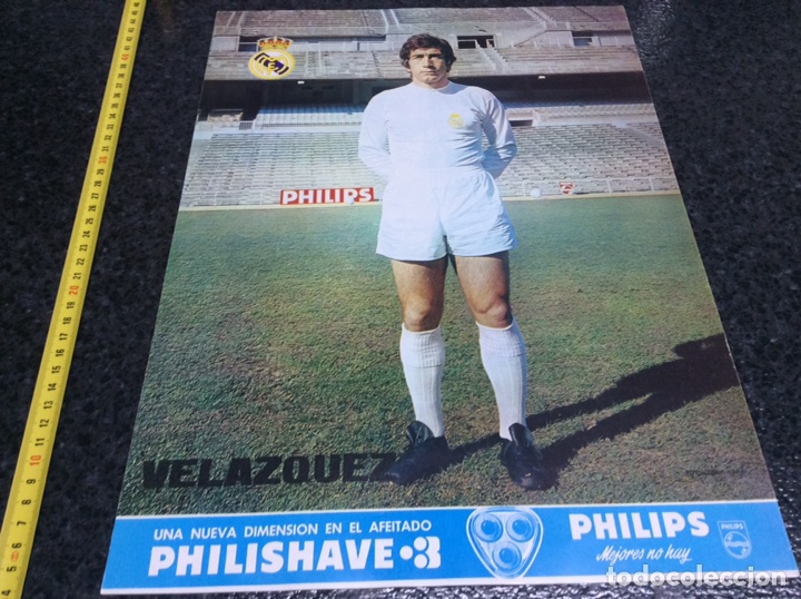 Colecionismo desportivo: POSTER DE PHILIPS , REAL MADRID, VELAZQUEZ , A&Ntilde;OS 70 TAMA&Ntilde;O: 42X31 CM...