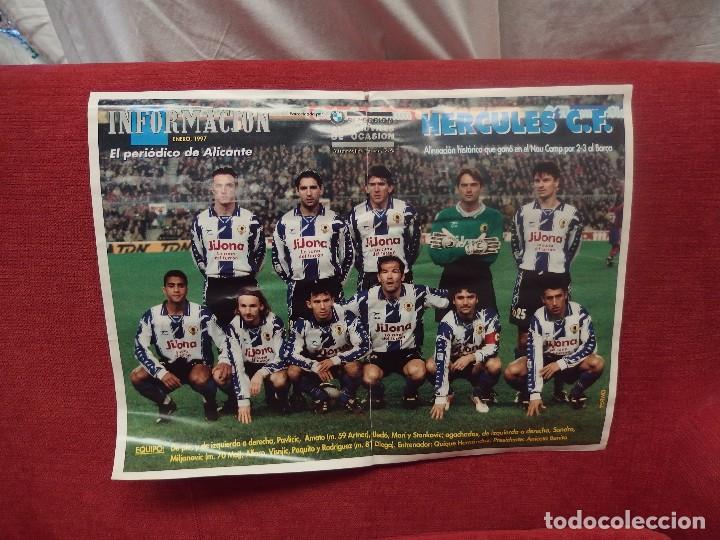 Collectionnisme sportif: POSTER DEL HERCULES CF ENERO DE 1.997