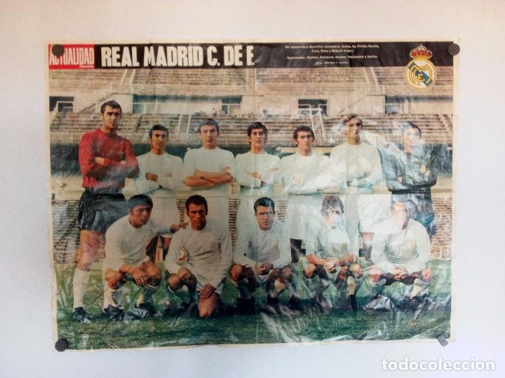 Collectionnisme sportif: REAL MADRID 1970-LA ACTUALIDAD ESPA&Ntilde;OLA-FOTO REVERSO - 51x66