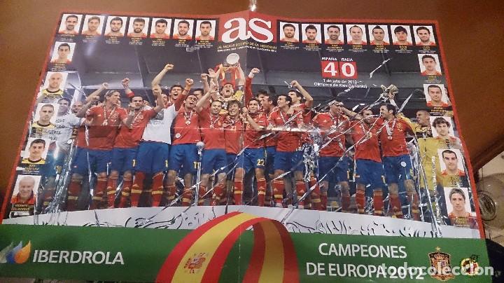 Coleccionismo deportivo: poster eurocopa 2012 espa&ntilde;a as - Foto 1