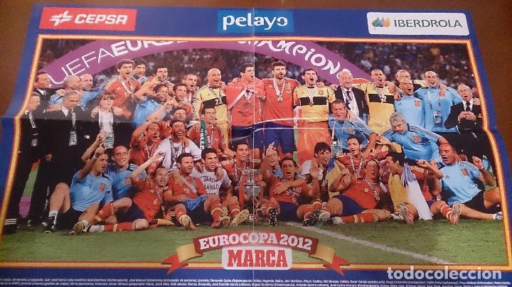 Coleccionismo deportivo: poster eurocopa 2012 espa&ntilde;a marca - Foto 1