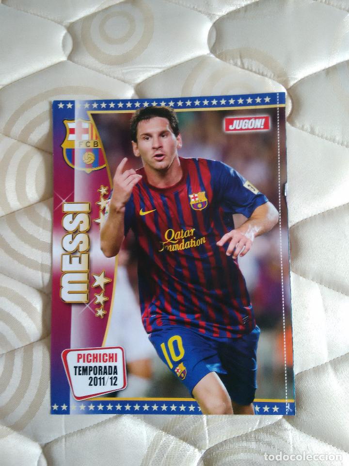 Sammelleidenschaft Sport: DOBLE P&Oacute;STER 1 P&Aacute;GINA JUG&Oacute;N. LEO MESSI Y F.C. BARCELONA, BAR&Ccedil;A 11-12 CAMPE&Oacute;N COPA DEL REY 2011-2012
