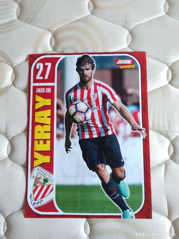 Coleccionismo deportivo: DOBLE P&Oacute;STER 1 P&Aacute;GINA JUG&Oacute;N. UN LADO YERAY (ATHLETIC BILBAO) Y EL OTRO RUB&Eacute;N PARDO (BETIS)