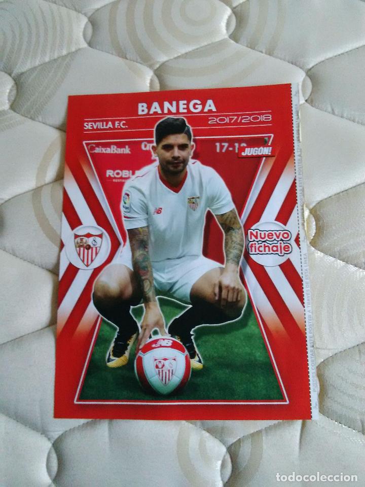 Coleccionismo deportivo: P&Oacute;STER 1 P&Aacute;GINA REVISTA JUG&Oacute;N: BANEGA (SEVILLA) NUEVO FICHAJE 2017-2018, LIGA 17-18