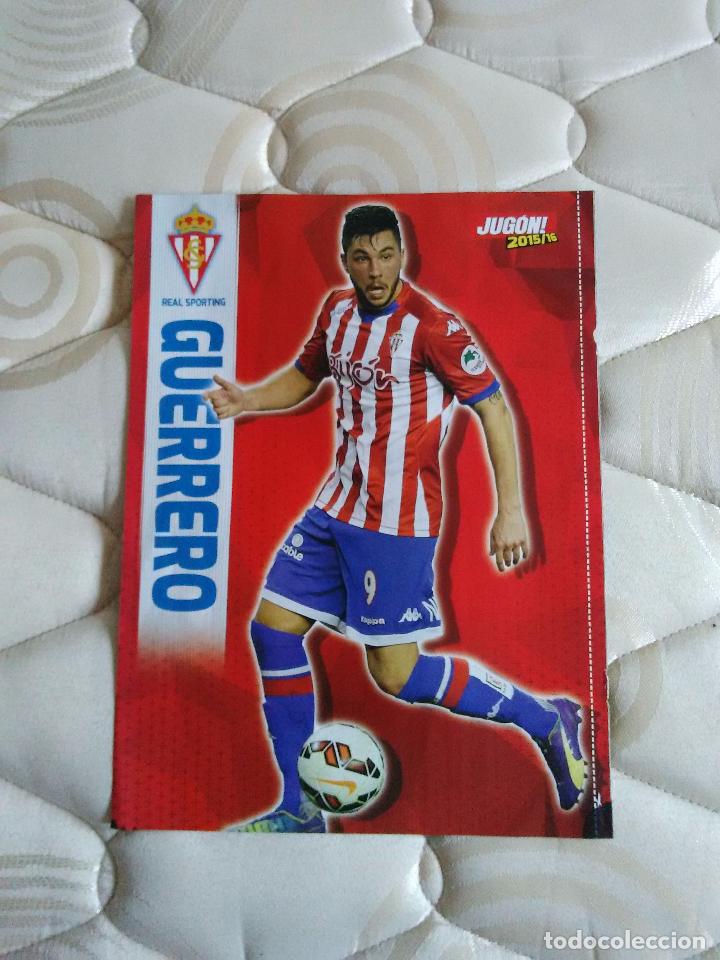 Coleccionismo deportivo: P&Oacute;STER 1 P&Aacute;GINA REVISTA JUG&Oacute;N. GUERRERO (SPORTING DE GIJ&Oacute;N)