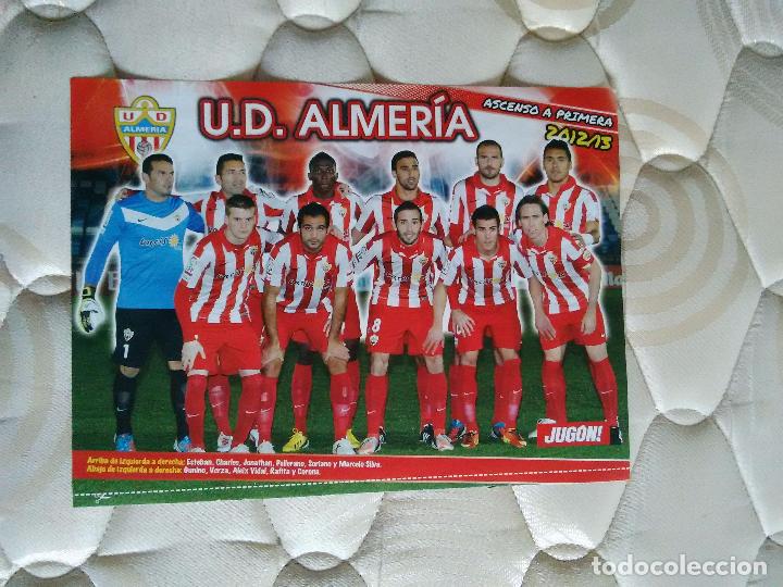 Coleccionismo deportivo: P&Oacute;STER 1 P&Aacute;GINA REVISTA JUG&Oacute;N. ALINEACI&Oacute;N ALMER&Iacute;A, ASCENSO A PRIMERA 12-13, LIGA 2012-2013