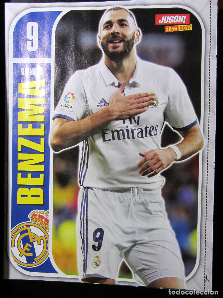 Coleccionismo deportivo: POSTER DOBLE BENZEMA REAL MADRID SD EIBAR - Foto 1