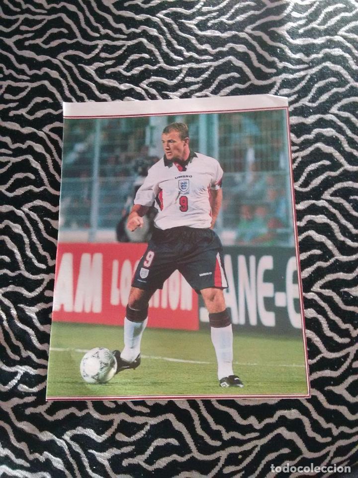 Sammelleidenschaft Sport: Doble p&oacute;ster de una p&aacute;gina a&ntilde;os 90: shearer (Inglaterra) y batistuta (fiorentina)