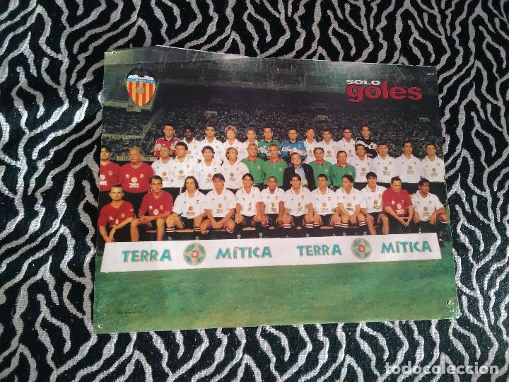 Sammelleidenschaft Sport: P&oacute;ster de una p&aacute;gina a&ntilde;os 90: plantilla valencia (revista solo goles)