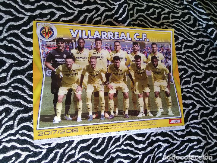 Collezionismo sportivo: DOBLE P&Oacute;STER 1 P&Aacute;GINA JUG&Oacute;N: ALINEACI&Oacute;N VILLAREAL 2017-2018, 17-18 Y OTRO LADO KONDOGBIA (VALENCIA)