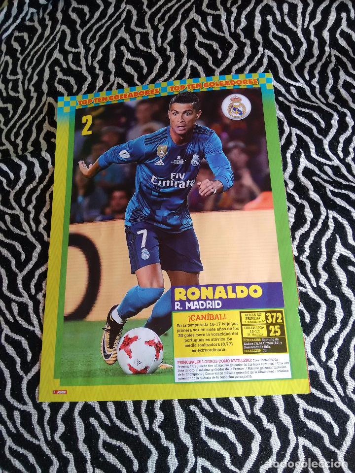 Collezionismo sportivo: P&Oacute;STER 1 P&Aacute;GINA REVISTA JUG&Oacute;N - TOP GOLEADORES: CRISTIANO RONALDO (REAL MADRID), DETR&Aacute;S SALE MESSI