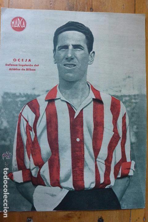 Collectionnisme sportif: CARTEL POSTER OCEJA ATH BILBAO DIARIO MARCA A&Ntilde;OS 50