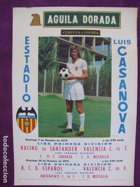 aguila dorada. valencia . casanova. racing, - Buy Antique football  posters on todocoleccion