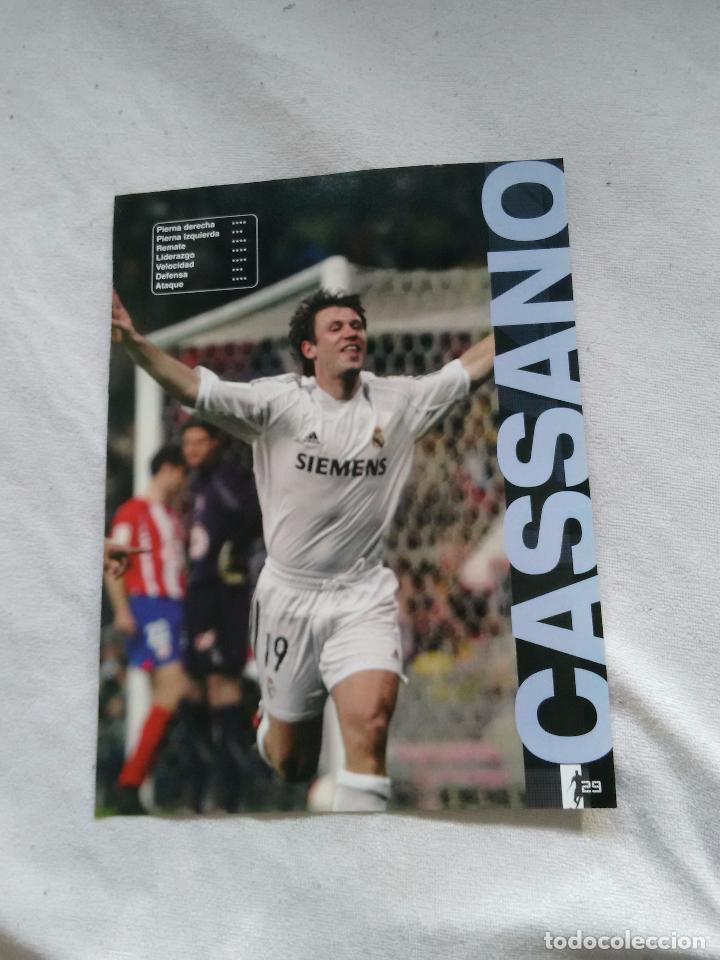 Collectionnisme sportif: P&Oacute;STER DE 1 P&Aacute;GINA LOS CRACKS DE FUTBOL 11: CASSANO, REAL MADRID + 4 P&Aacute;GINAS ENTREVISTA Y REPORTAJE