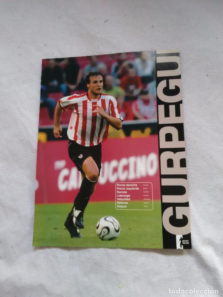 Collectionnisme sportif: P&Oacute;STER DE UNA P&Aacute;GINA LOS CRACKS DE FUTBOL 11: GURPEGUI (ATHLETIC DE BILBAO)