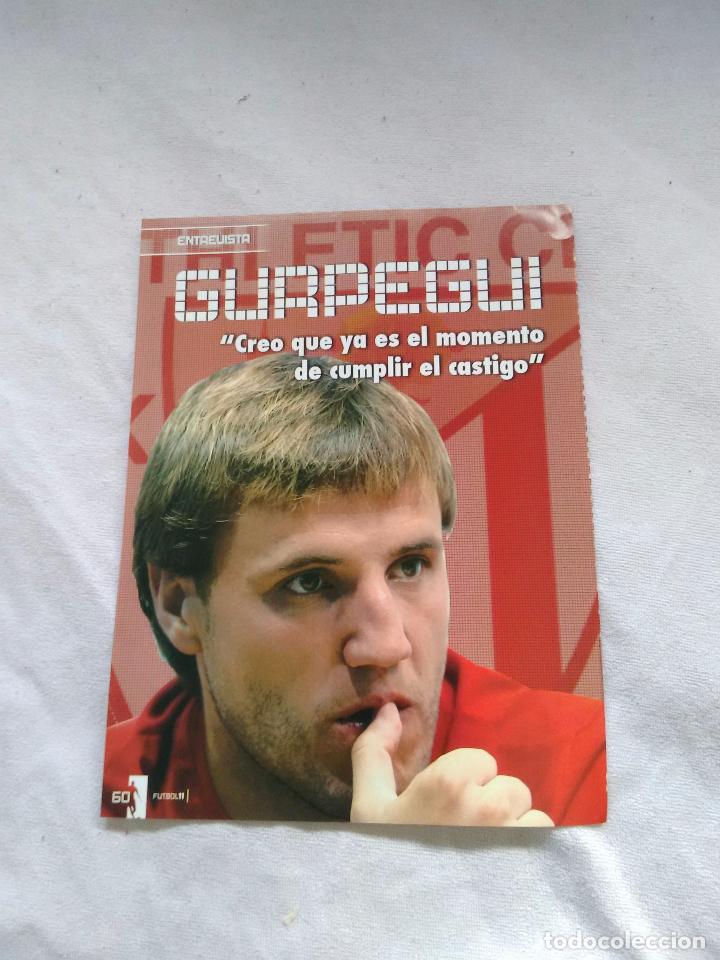 Collectionnisme sportif: P&Oacute;STER DE UNA P&Aacute;GINA LOS CRACKS DE FUTBOL 11: GURPEGUI (ATHLETIC DE BILBAO)