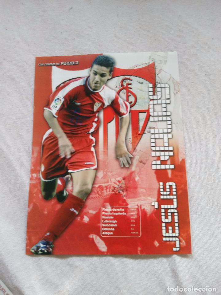 Coleccionismo deportivo: P&Oacute;STER DE UNA P&Aacute;GINA LOS CRACKS DE FUTBOL 11: JES&Uacute;S NAVAS (SEVILLA)