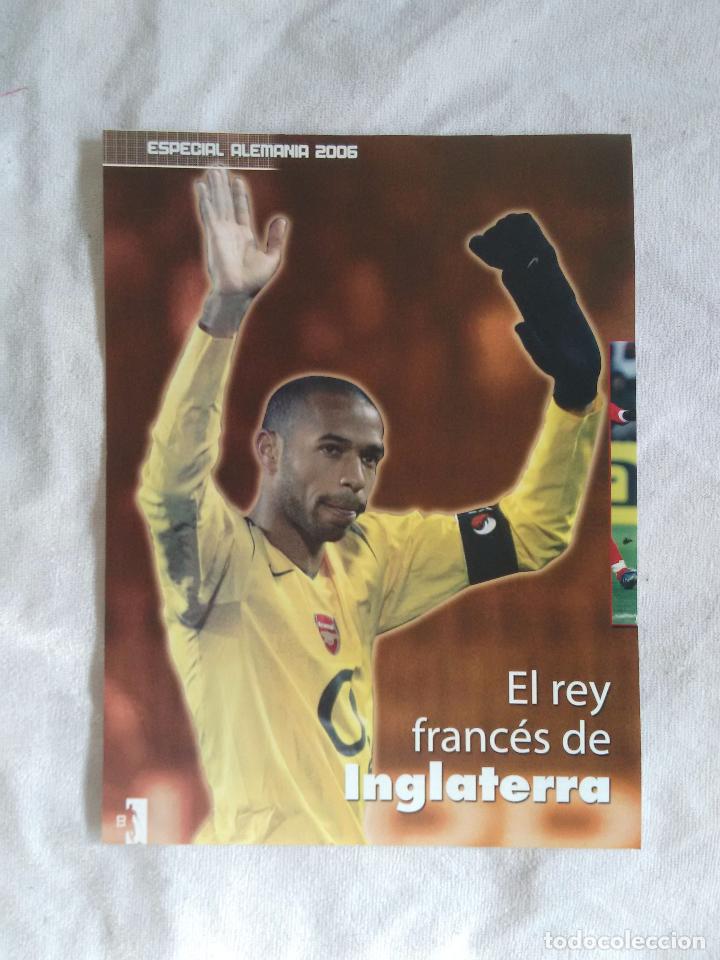 Collectionnisme sportif: P&Oacute;STER DE UNA P&Aacute;GINA LOS CRACKS DE FUTBOL 11:HENRY (ARSENAL, F.C.BARCELONA, BAR&Ccedil;A) + 3P&Aacute;G ENTREVISTA