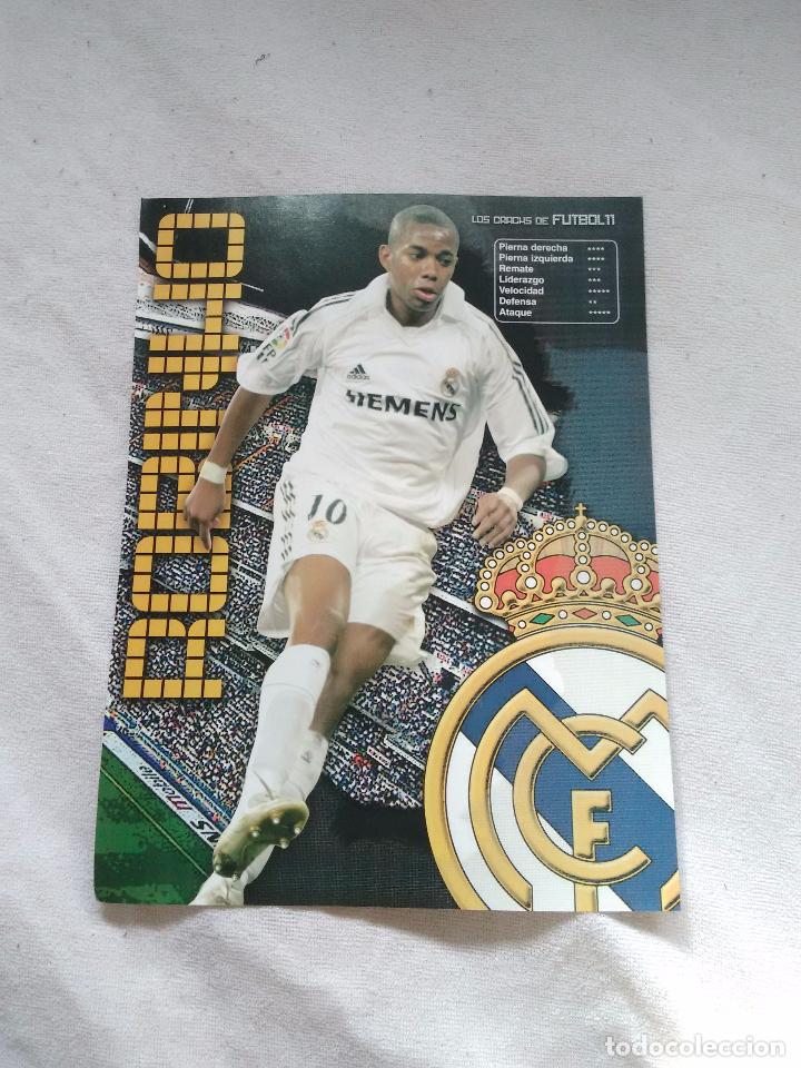 Collectionnisme sportif: P&Oacute;STER DE UNA P&Aacute;GINA LOS CRACKS DE FUTBOL 11: ROBINHO (REAL MADRID)