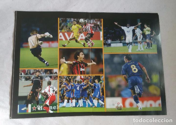 Collectionnisme sportif: P&Oacute;STER DE 2 P&Aacute;GINAS CRACKS DEL F&Uacute;TBOL 11: CHAMPIONS LEAGUE Y CALENDARIO EN TRASERA 2006-2007, 06-07