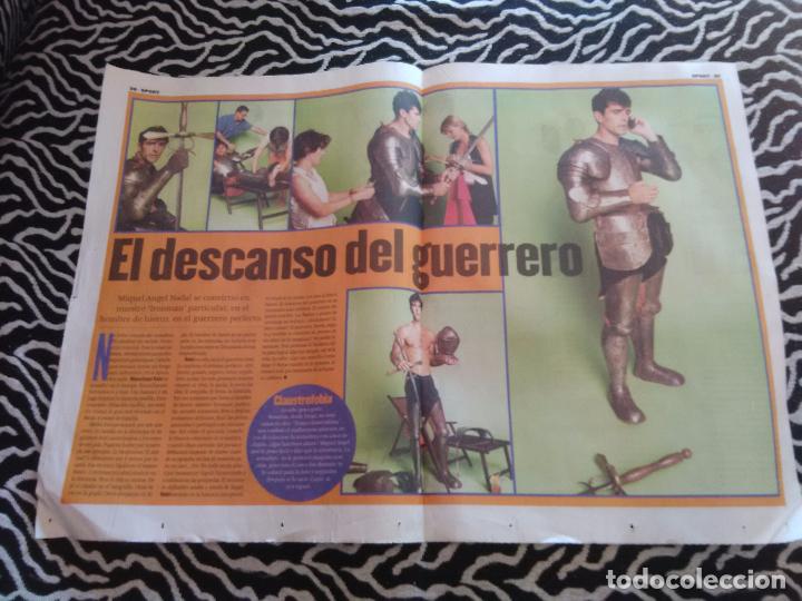 Collectionnisme sportif: ANTIGUO P&Oacute;STER 2 P&Aacute;GINAS DIARIO SPORT - NADAL BARCELONA, BAR&Ccedil;A CAMPE&Oacute;N LIGA 1998-1999, 98-99