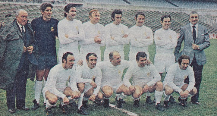 Sammelleidenschaft Sport: R. MADRID: Curioso recorte de los campeones de la QUINTA Copa de Europa ( 1960 ) quince a&ntilde;os despu&eacute;s