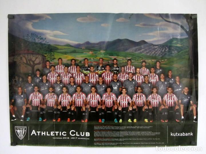 Sammelleidenschaft Sport: ATHLETIC DE BILBAO TEMPORADA 2016-2017 CARTEL ORIGINAL 68x48 cms