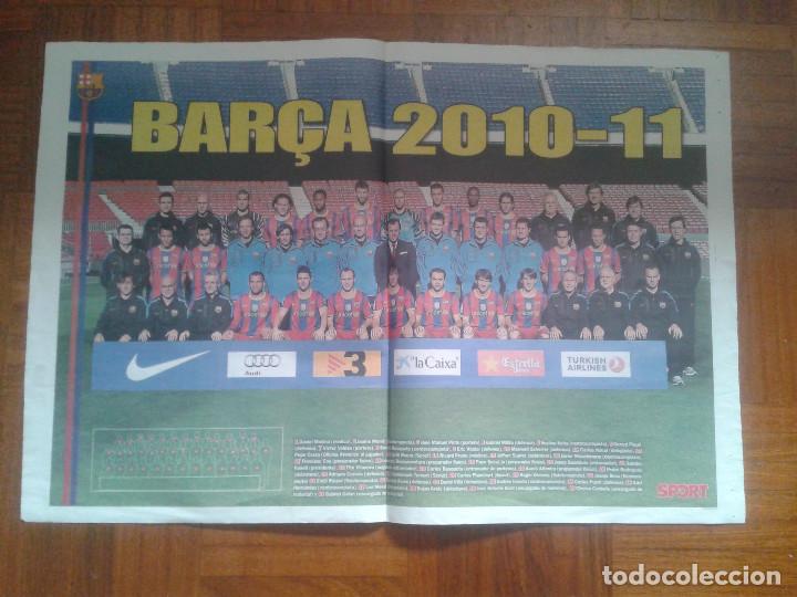 Coleccionismo deportivo: POSTER  BAR&Ccedil;A  2010-11 - Foto 1